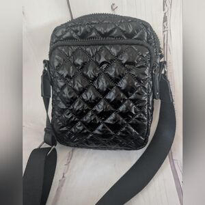Nollia Black Quilted Crossbody Bag